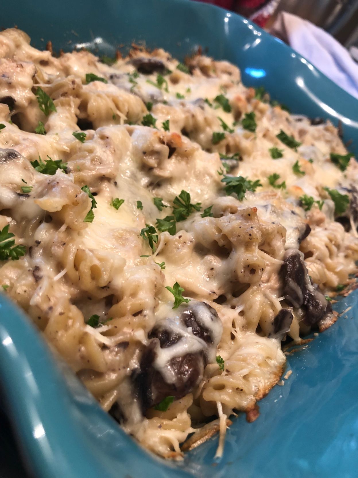 Greg Morgan Chicken and Portobello Pasta Bake